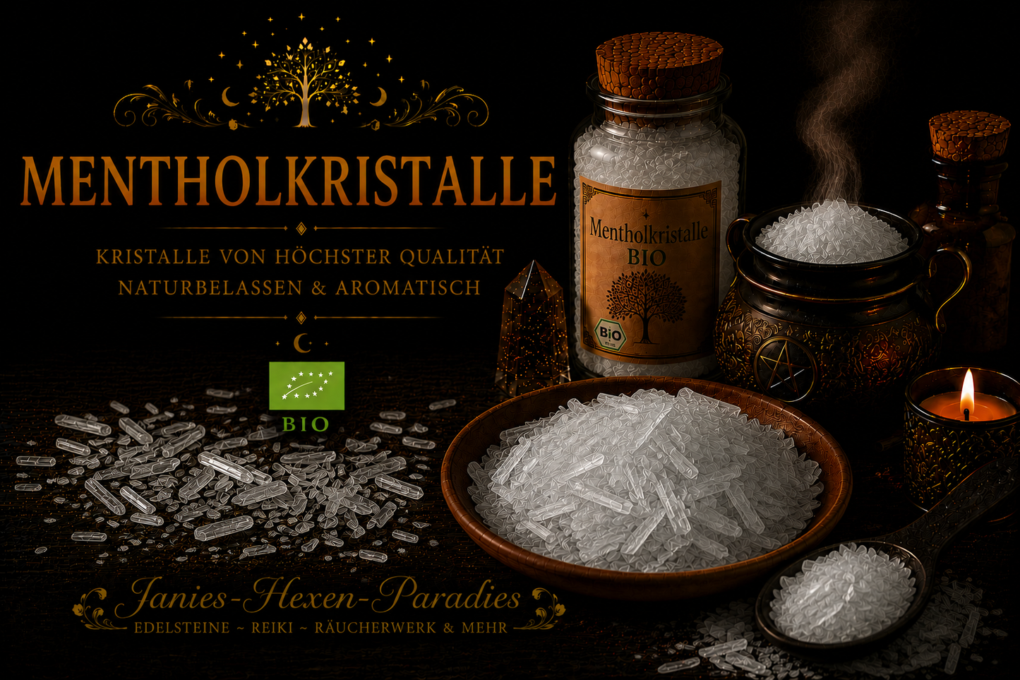 Mentholkristalle